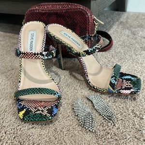 Steve Madden snakeskin heels